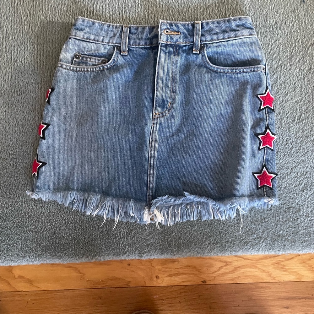 Carmar denim star mini skirt - jeans